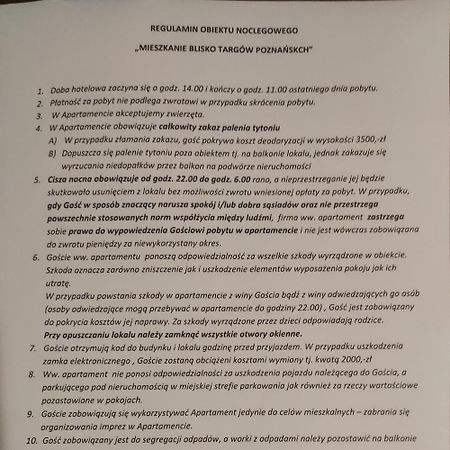 Апартаменти Mieszkanie Blisko Targow Poznanskich Екстер'єр фото